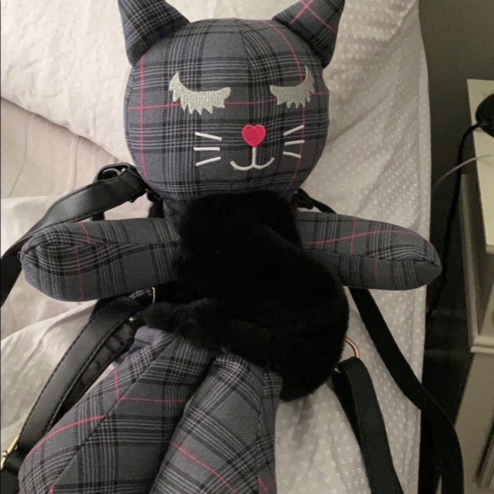 New, without tags. Betsey Johnston cat backpack.